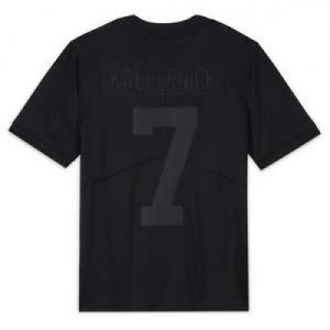 Men's New All Black #7 Colin Kaepernick Football J...