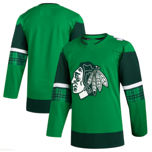 C.Blackhawks 2023 St. Patrick's Day Primegreen Authentic Jersey - Kelly Green Stitched American Hockey Jerseys