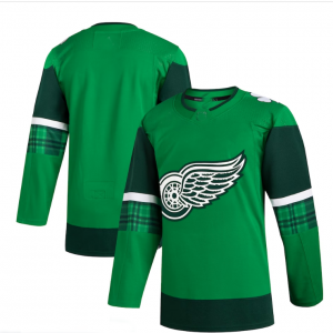 D.Red Wings 2023 St. Patrick's Day Primegreen Authentic Jersey - Kelly Green Stitched American Hockey Jerseys