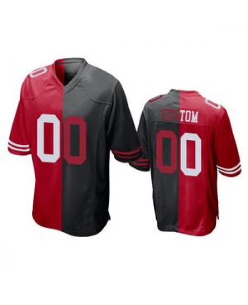 Cheap Custom Football San Francisco 49ers Black Re...