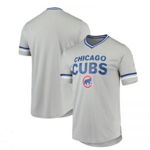 Chicago Cubs Gray Replica V-Neck Jersey Baseball Jerseys