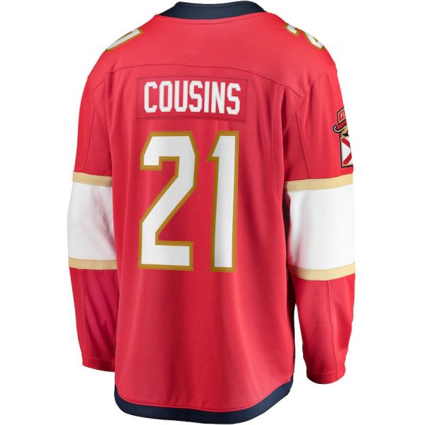 F.Panthers #21 Nick Cousins Fanatics Branded Home Breakaway Player Jersey Red Stitched American Hockey Jerseys