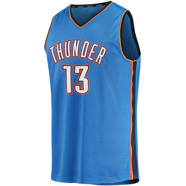OC.Thunder #13 Ousmane Dieng Fanatics Branded 2022 Draft First Round Pick Fast Break Replica Player Jersey Blue Icon Edition Stitched American Basketball Jersey