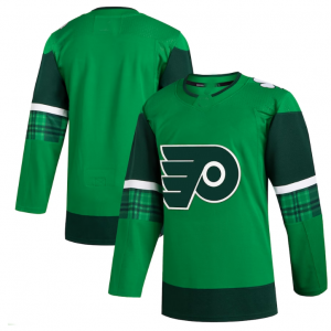 P.Flyers 2023 St. Patrick's Day Primegreen Authentic Jersey - Kelly Green Stitched American Hockey Jerseys