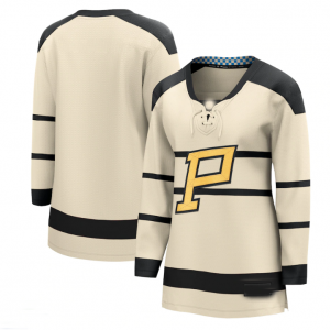 P.Penguins Fanatics Branded 2023 Winter Classic Blank Jersey - Cream Stitched American Hockey Jerseys