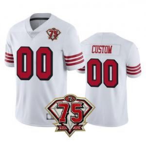 Cheap Custom Football San Francisco 49ers White St...