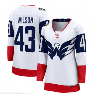 W.Capitals #43 Tom Wilson Fanatics Branded 2023 NHL Stadium Series Breakaway Player Jersey - White Stitched American Hockey Jerseys