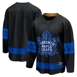 T.Maple Leafs Fanatics Branded Alternate Premier Breakaway Reversible Blank Jersey  Blank Jersey Black Stitched American Hockey Jerseys