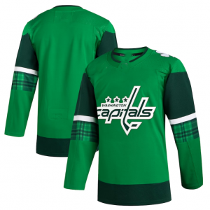 W.Capitals 2023 St. Patrick's Day Primegreen Authentic Jersey - Kelly Green Stitched American Hockey Jerseys