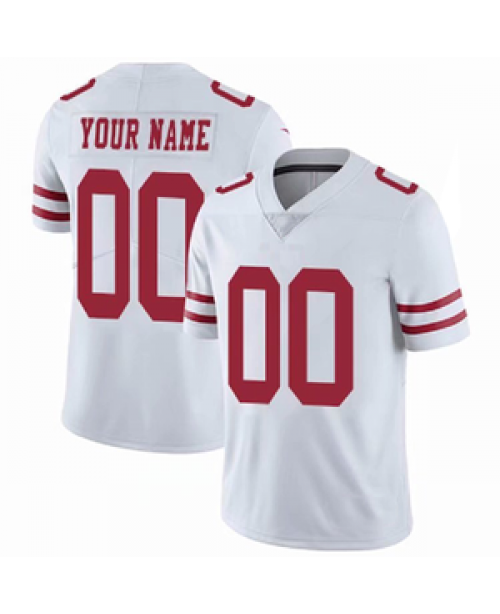 Cheap Custom Football San Francisco 49ers White St...