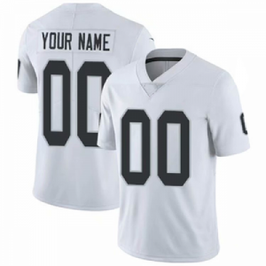 Custom football Las Vegas Raiders White Stitched A...
