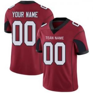 Custom Men's American Arizona Red Stitched Footbal...