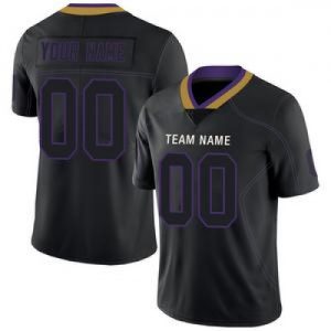 Custom Men's American Baltimore Ravens Black Fashi...