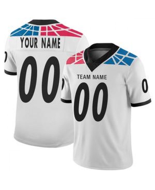 Custom Carolina Panthers Stitched American Footbal...