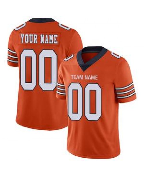 Custom Chicago Bears Stitched American Football Je...