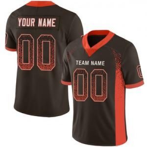 Custom Cleveland Browns Stitched American Football...