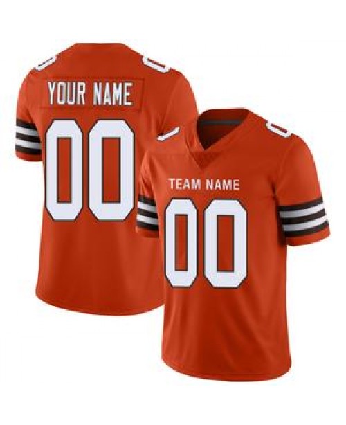 Custom Cleveland Browns Stitched American Football...