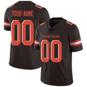 Custom Cleveland Browns Stitched American Football...