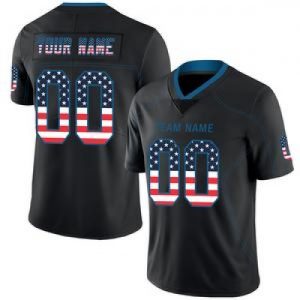 Custom Detroit Lions Stitched American Football Je...