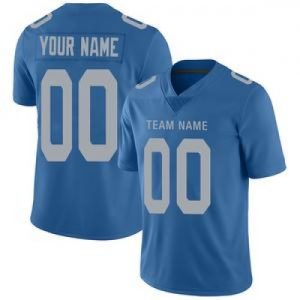Custom Detroit Lions Stitched American Football Je...