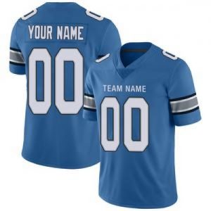 Custom Detroit Lions Stitched American Football Je...