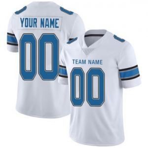 Custom Detroit Lions Stitched American Football Je...