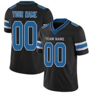 Custom Detroit Lions Stitched American Football Je...