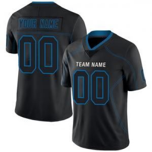 Custom Detroit Lions Stitched American Football Je...