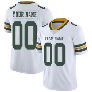 Custom Green Bay Packers Stitched American Footbal...