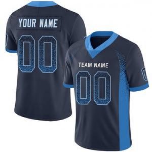 Custom Los Angeles Chargers Stitched American Foot...