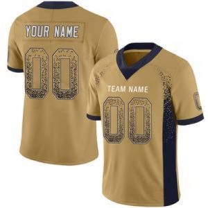 Custom Los Angeles Chargers Stitched American Foot...