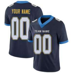 Custom Los Angeles Chargers Stitched American Foot...