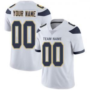Custom Los Angeles Chargers Stitched American Foot...