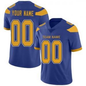 Custom Los Angeles Chargers Stitched American Foot...