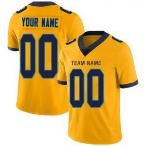 Custom Los Angeles Chargers Stitched American Foot...