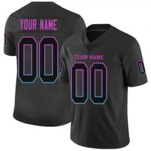 Custom Miami Dolphins Stitched American Football J...