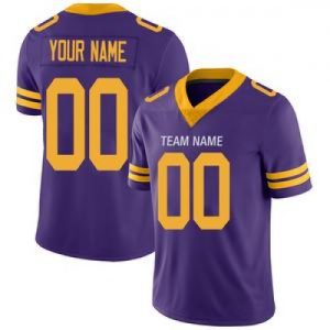 Custom Minnesota Vikings Stitched American Footbal...