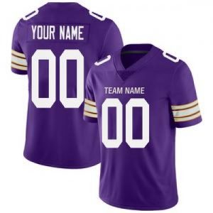 Custom Minnesota Vikings Stitched American Footbal...