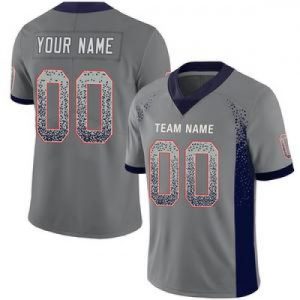 Custom New England Patriots Stitched American Foot...
