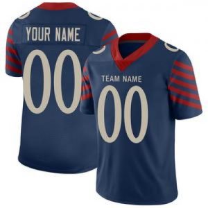 Custom New England Patriots Stitched American Foot...