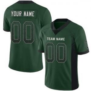 Custom New York Jets Stitched American Football Je...