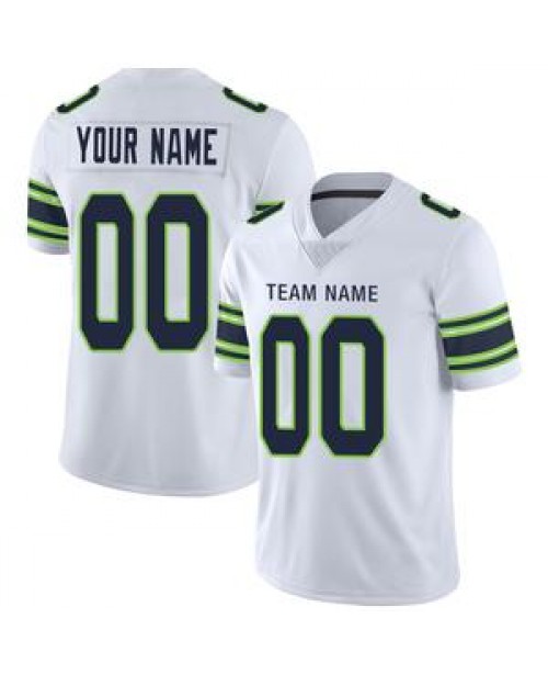 Custom Seattle Seahawks Stitched American Football...