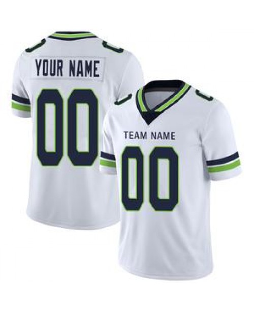 Custom Seattle Seahawks Stitched American Football...