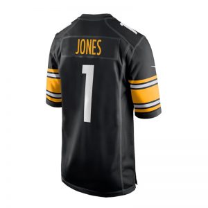 P.Steelers #1 Broderick Jones 2023 Draft First Round Pick Game Jersey - Black