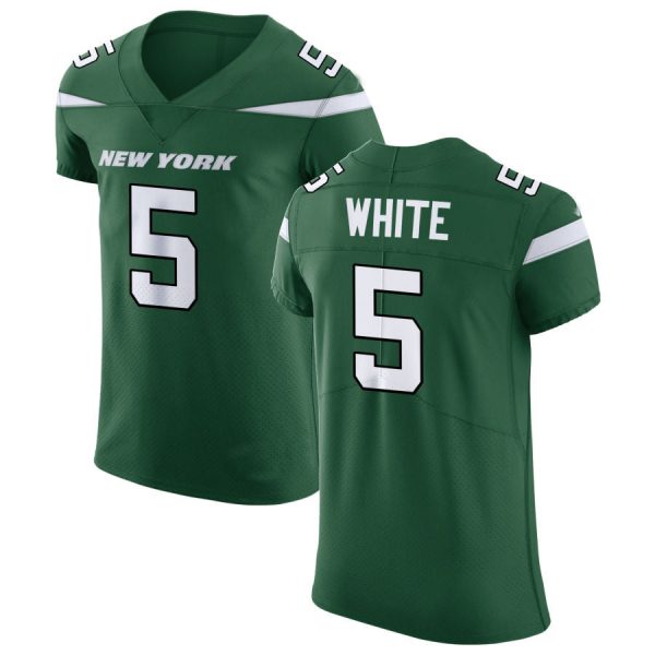NY.Jets #5 Mike White Gotham Green Vapor Untouchable Elite Jersey Stitched American Football Jerseys
