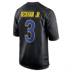LA.Rams #3 Odell Beckham Jr. Super Bowl LVI Bound Game Fashion Jersey  Black American Football Jerseys