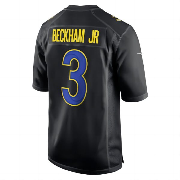 LA.Rams #3 Odell Beckham Jr. Super Bowl LVI Bound Game Fashion Jersey  Black American Football Jerseys