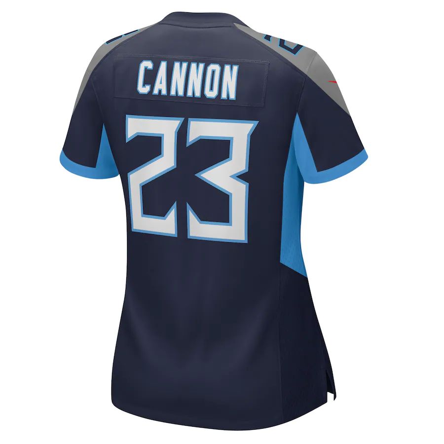 T.Titans #23 Trenton Cannon Navy Player Game Jersey Stitched American Football Jerseys