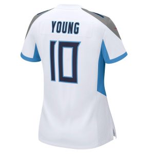 T.Titans #10 Vince Young White Retired Game Jersey Stitched American Football Jerseys