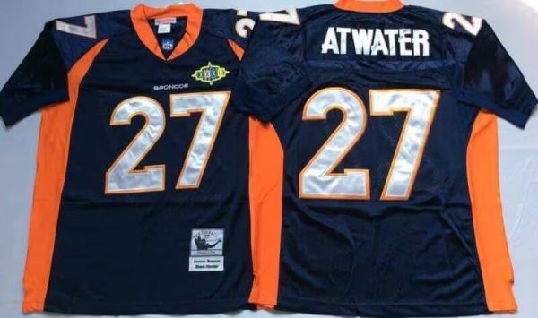 broncos #27 throwback blue jersey